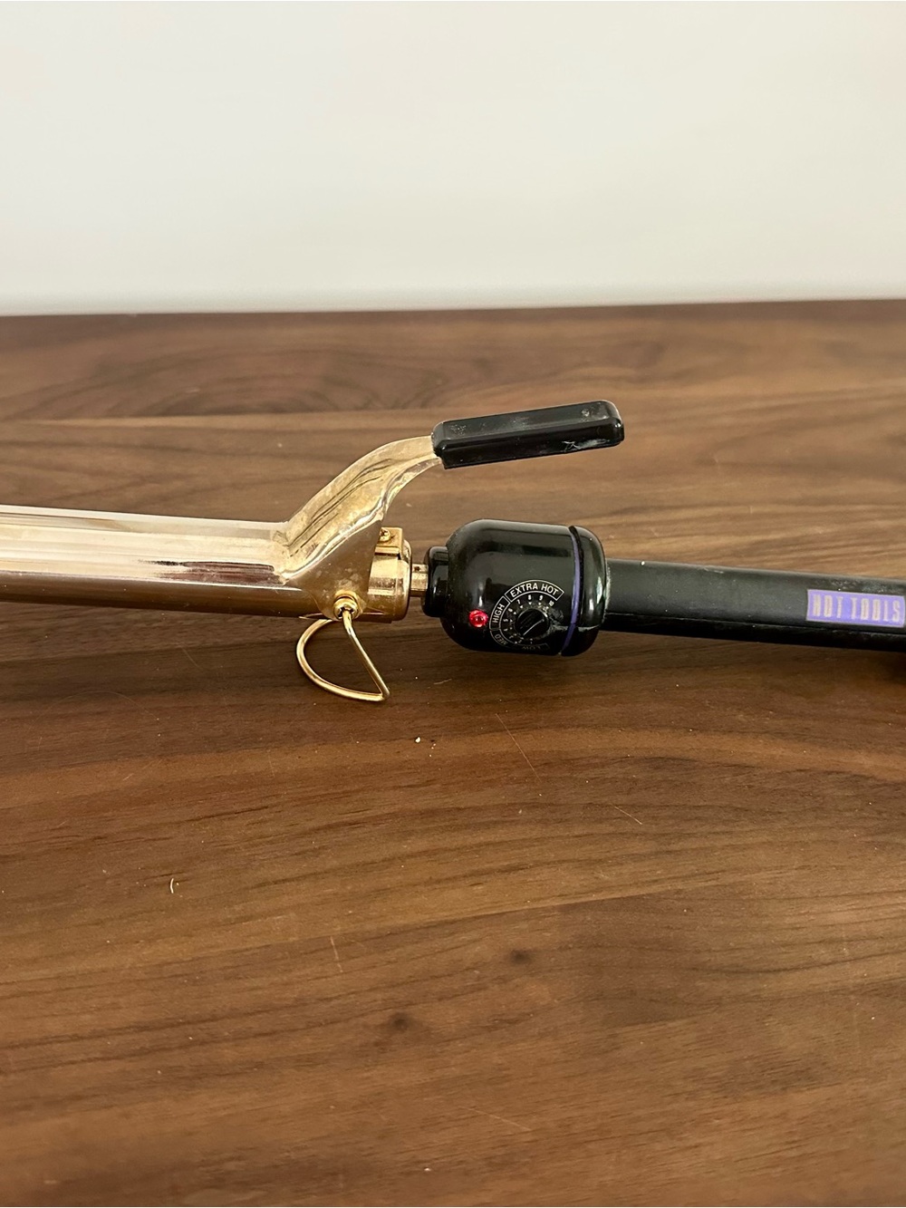 Hot Tools 1" Gold Curling Iron - Black Handle